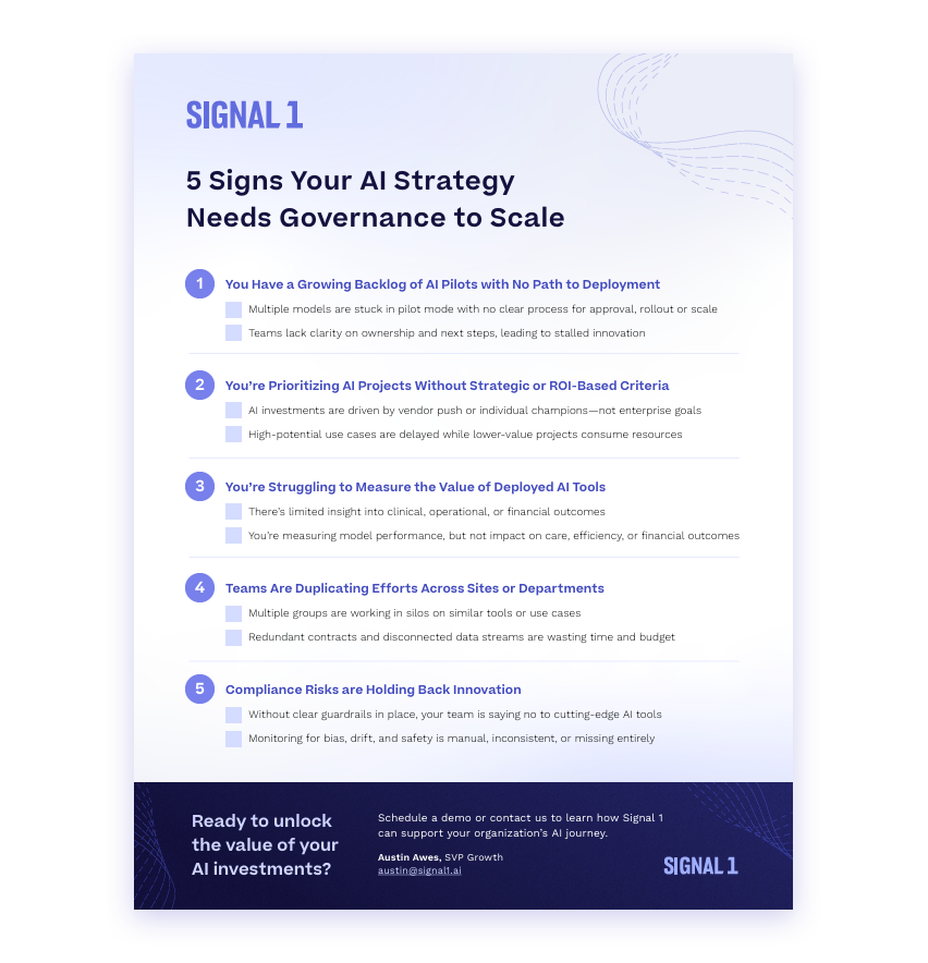 Screenshot of the downloadable checklist